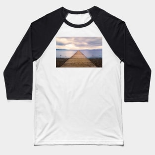 Lake Tahoe Pier Baseball T-Shirt